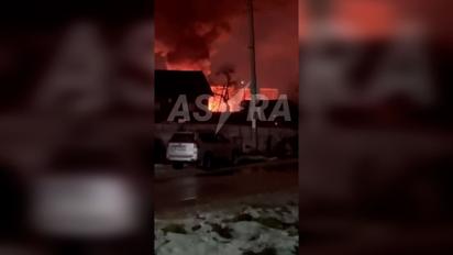 Беспилотники атаковали нефтебазу в Смоленской области РФ
