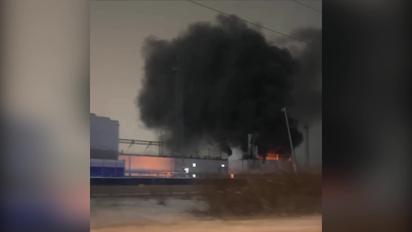 Возле Москвы вспыхнул пожар