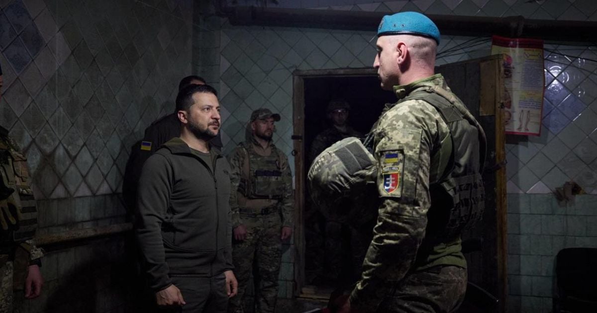 Зеленський 23 травня приїхав на фронт / © t.me/V_Zelenskiy_official