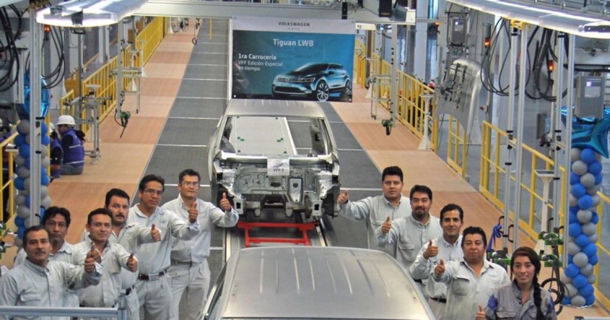 В Мексике собрали первый кузов удлиненного Volkswagen Tiguan