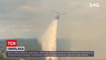 Лісові пожежі: люди залишають свої домівки в Афінах та Каліфорнії