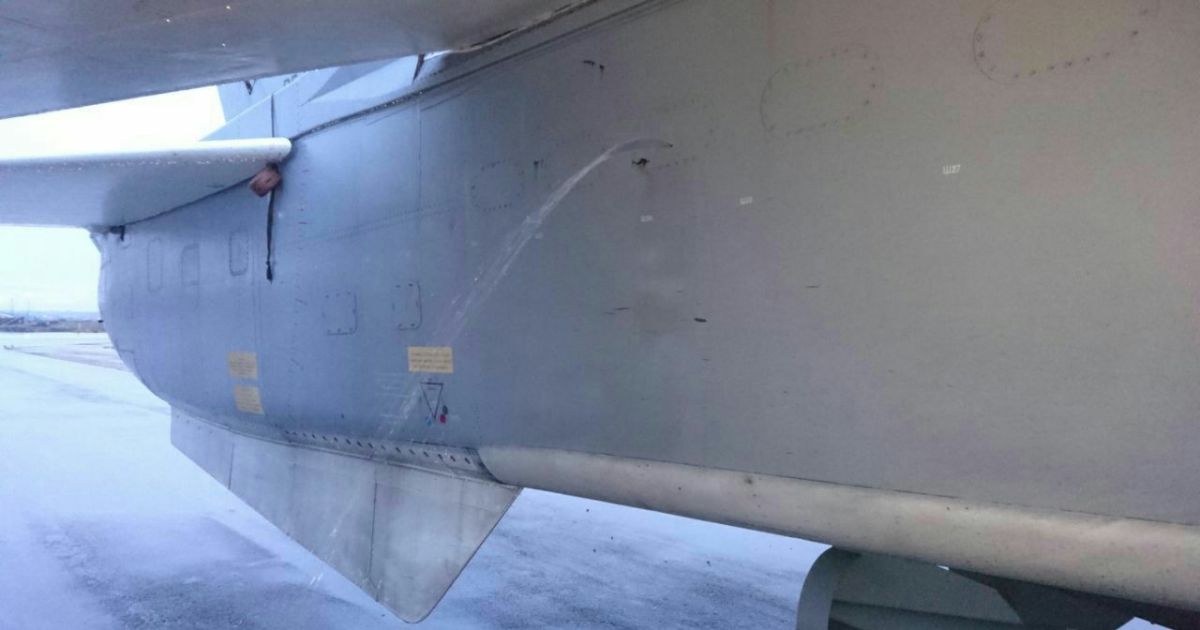 Поврежденные российские самолеты в Сирии