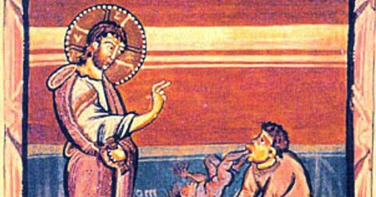 сус изгнал бесов из мужчины в 2000 свиней