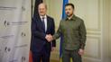 Олаф Шольц и Владимир Зеленский