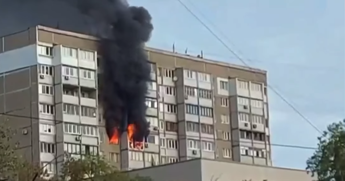 Пожежа на Троєщині / © Киев Оперативный