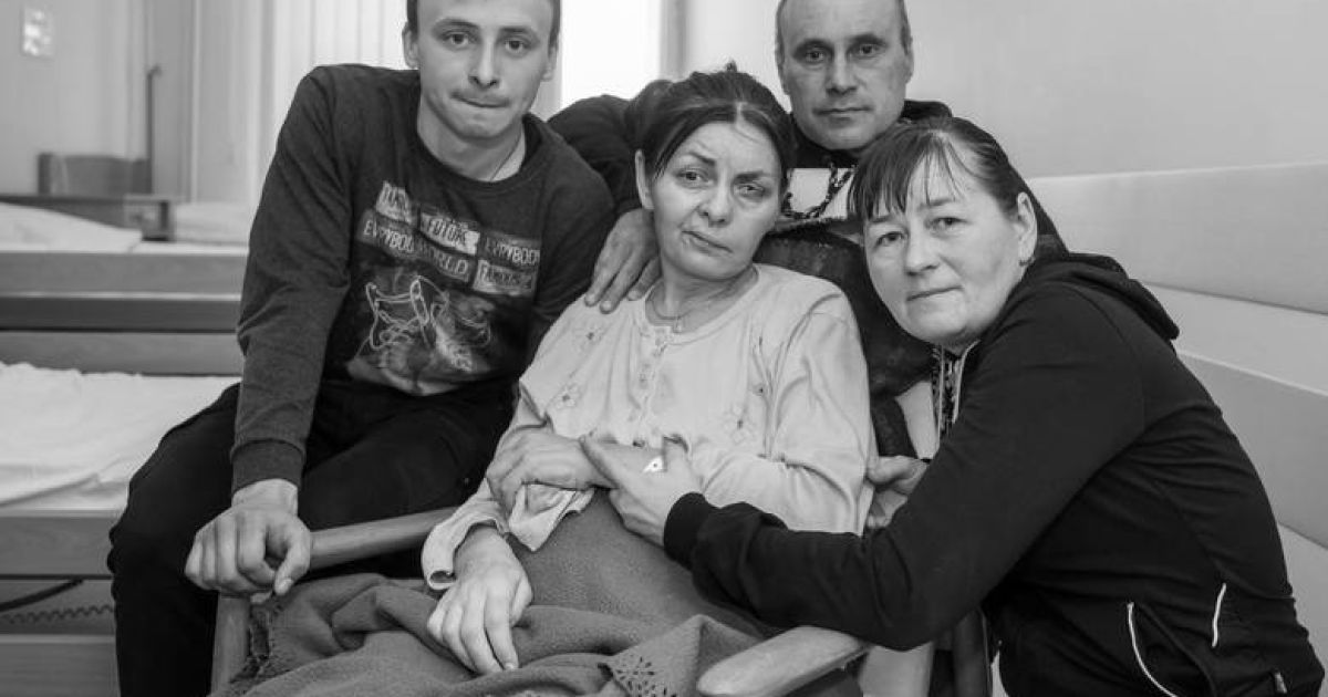 Оксана Харченко зі сім'єю