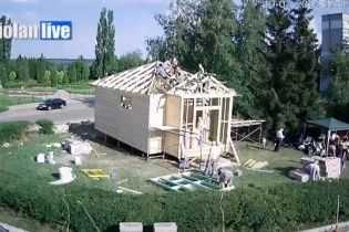 В Харькове строят храм за один день ради прекращения войны