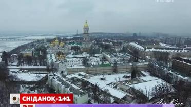 Актуальный интернет. Зимний Киев с высоты птичьего полета