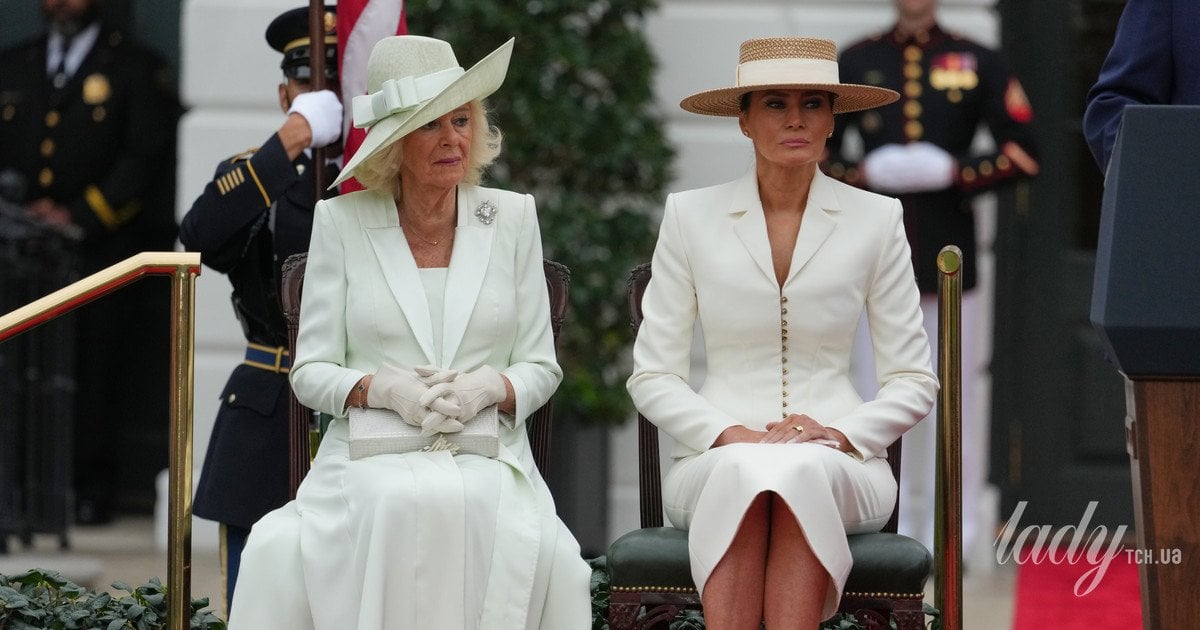 Королева Камілла та Меланія Трамп