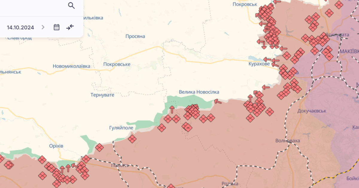 Ситуація межі Запорізької і Донецької областей