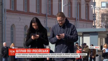 Россиянина оштрафовали за нецензурное высказывание в Интернете в адрес Путина