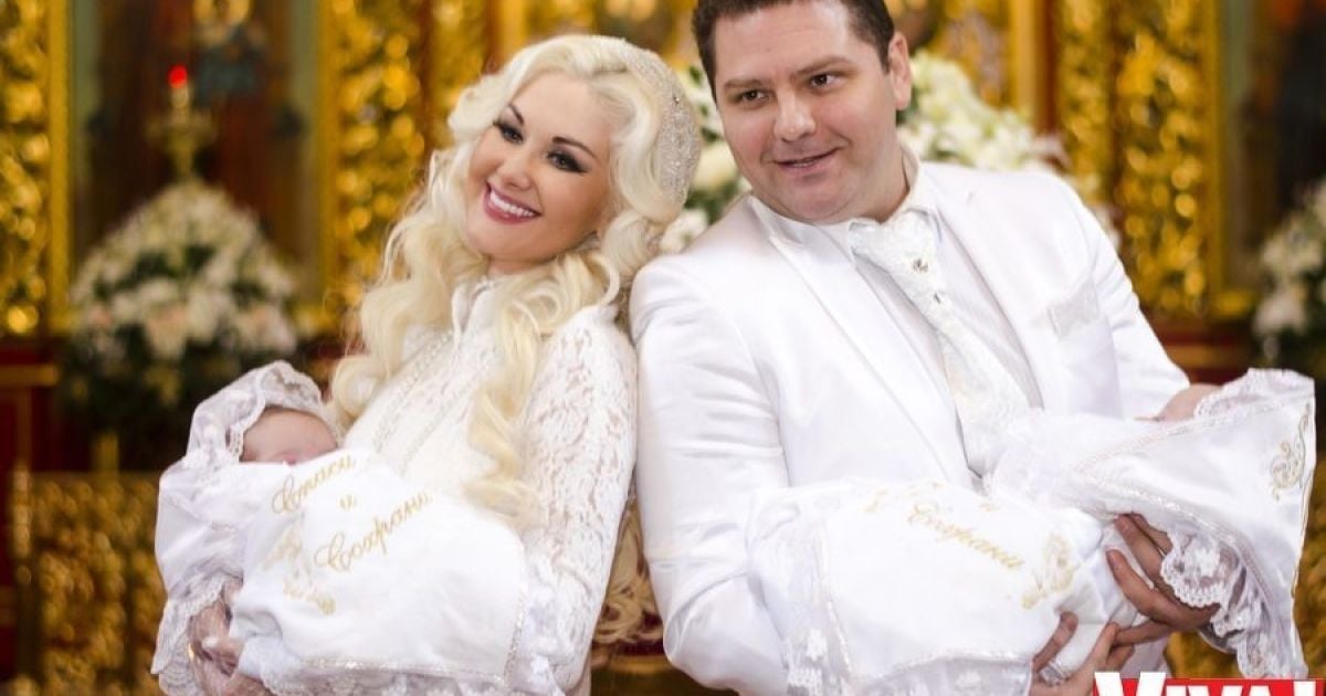 Катерина Бужинська показала новонароджених двійнят під час хрещення ...