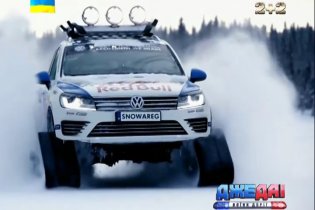 Volkswagen Touareg стал снегоходом
