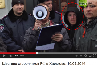 Боевик Моторола принимал участие в митингах сторонников "русского мира" в Харькове