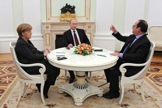 У німецькому уряді розповіли, про що вчора говорили Путін з Меркель і Олландом