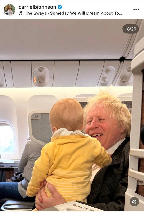 Борис Джонсон із дочкою / © Instagram Керрі Джонсон