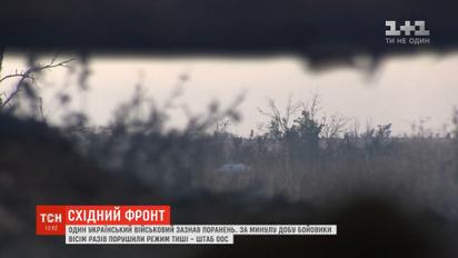 За минувшие сутки боевики восемь раз нарушили режим тишины - штаб ООС