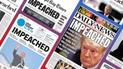 Импичмент Трампа: как историческое событие выглядело на первых полосах американских газет