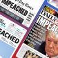 Імпічмент Трампа: як історична подія поставала на перших шпальтах американських газет