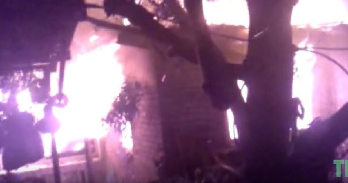 В Сети показали видео последствий мощных обстрелов Дзержинска