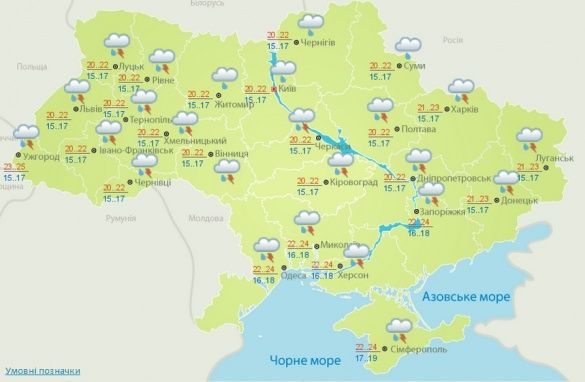 погода 19 серпня