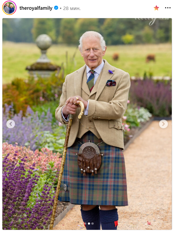 Новий портрет короля Чарльза ІІІ