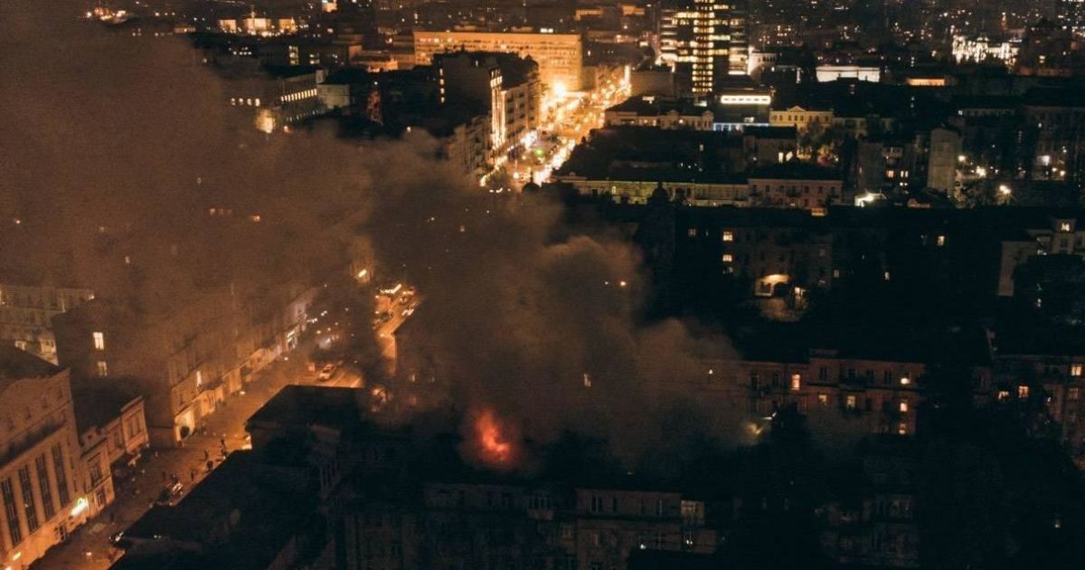 пожежа будинку в Києві_8 / © ГУ ДСНС у Києві