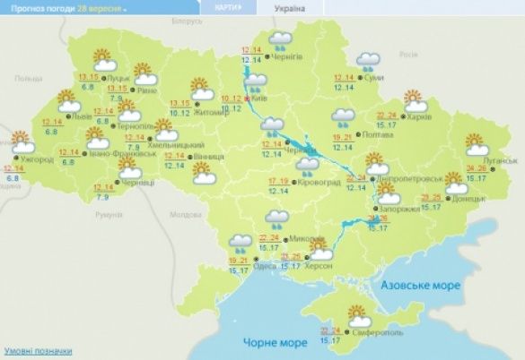 погода 28 вересня