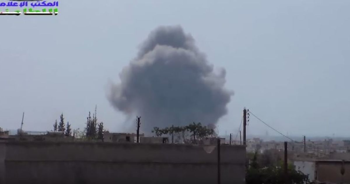 В Сети появилось видео второй волны бомбардировок войск РФ по Сирии