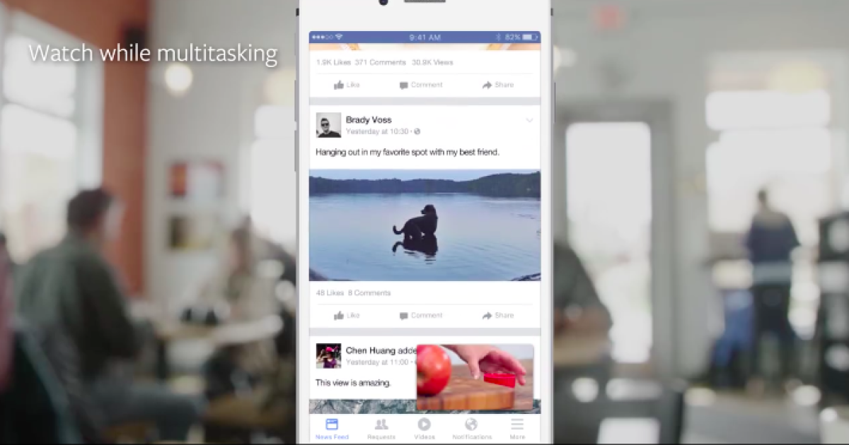 Facebook тестирует новые видеофункции