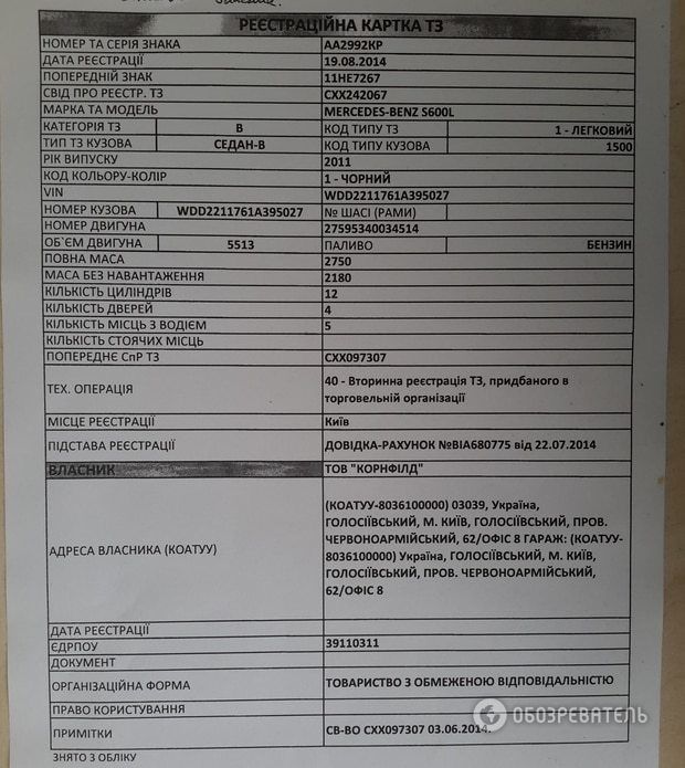 Викрадений Мерседес Януковича, на якому їздить Тимошенко_2