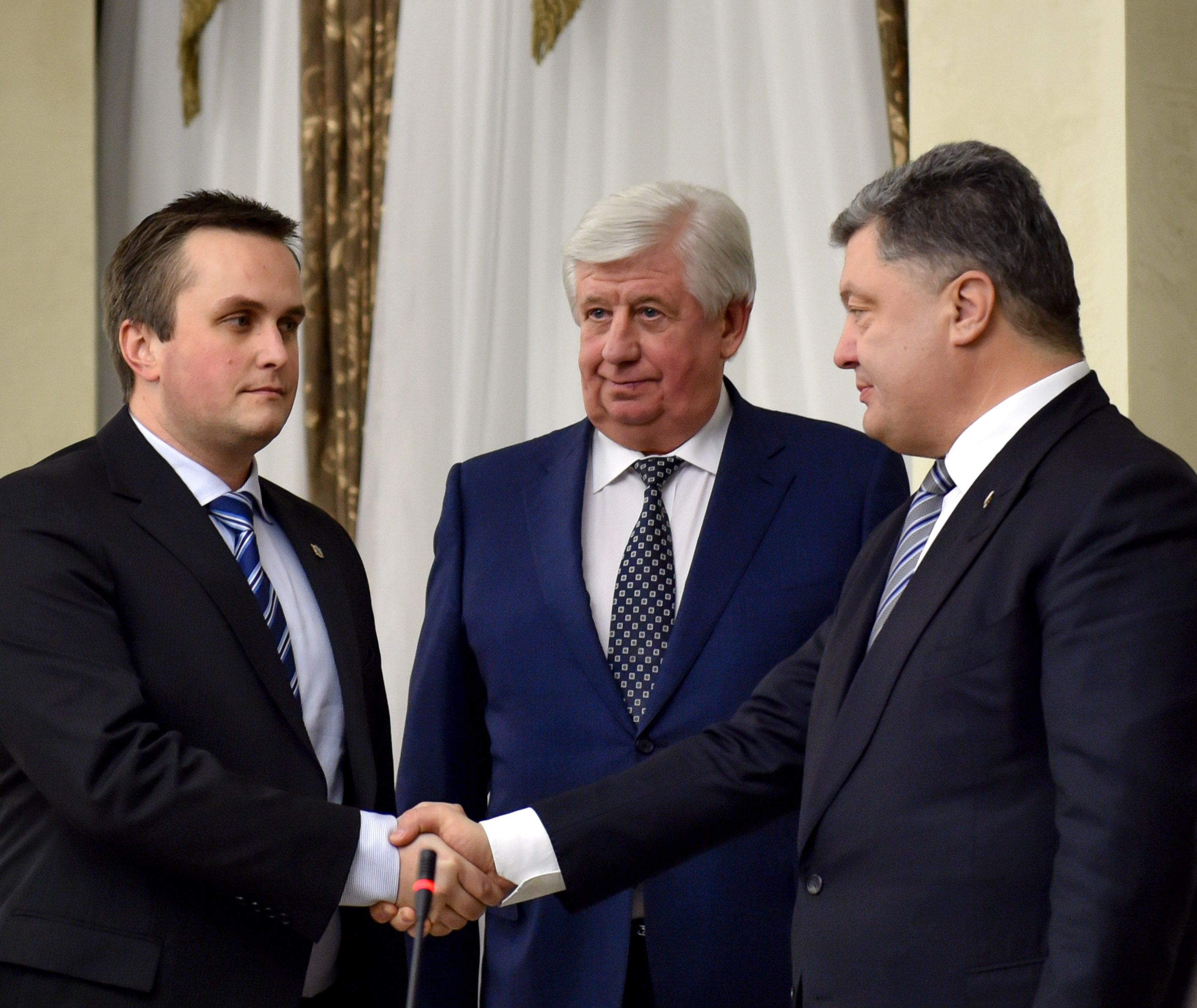 Назар Холодницький та Петро Порошенко