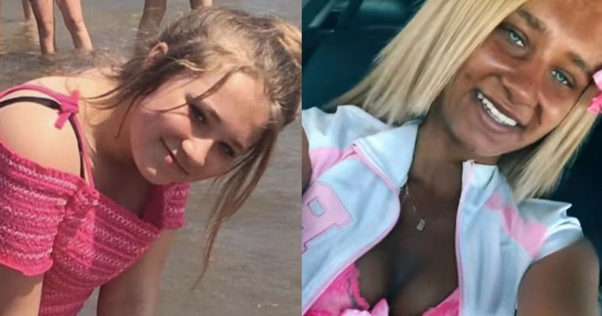 Меган Блейн до та після захоплення солярієм