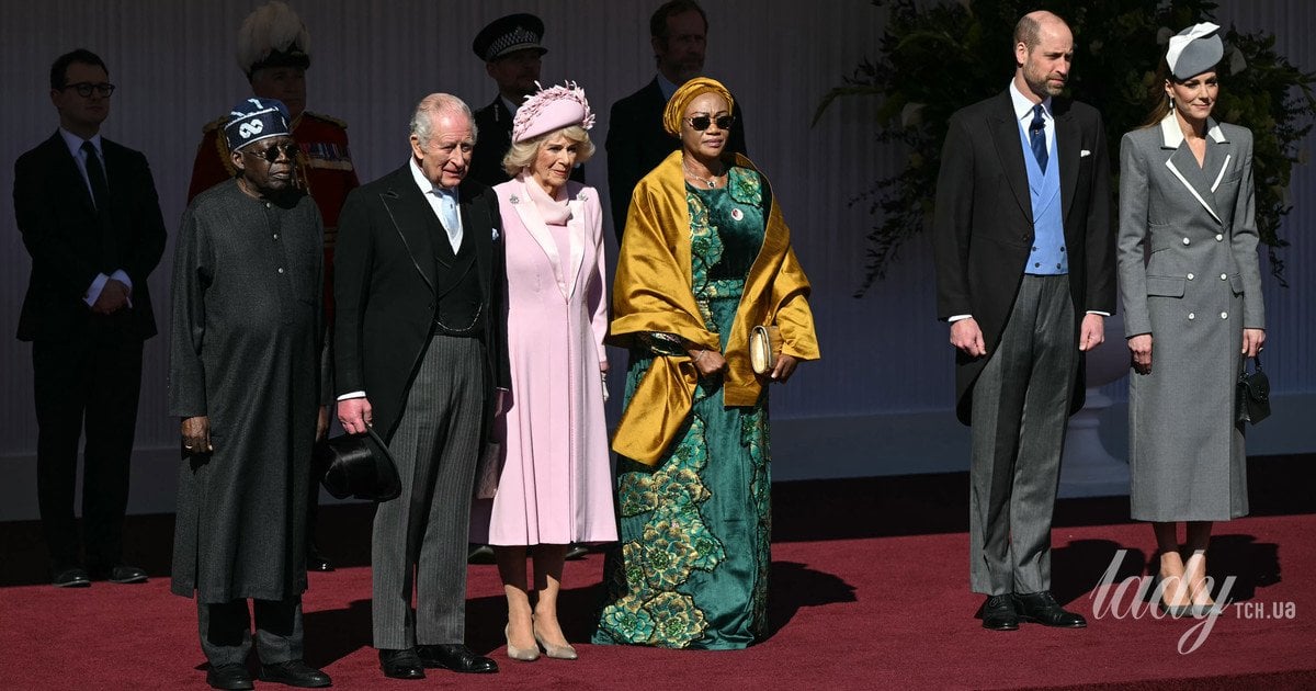 Король Чарльз і королева Камілла з президентським подружжям Нігерії та принцом і принцесою Уельськими