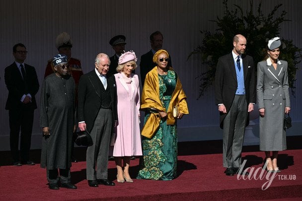 Король Чарльз і королева Камілла з президентським подружжям Нігерії та принцом і принцесою Уельськими / © Associated Press