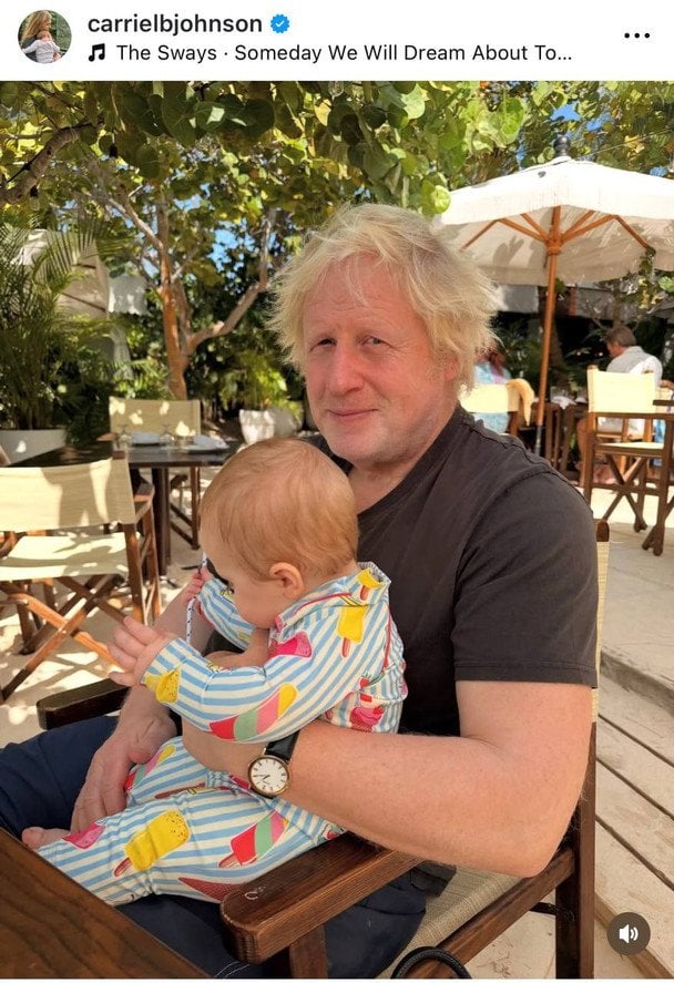 Борис Джонсон із дочкою / © Instagram Керрі Джонсон