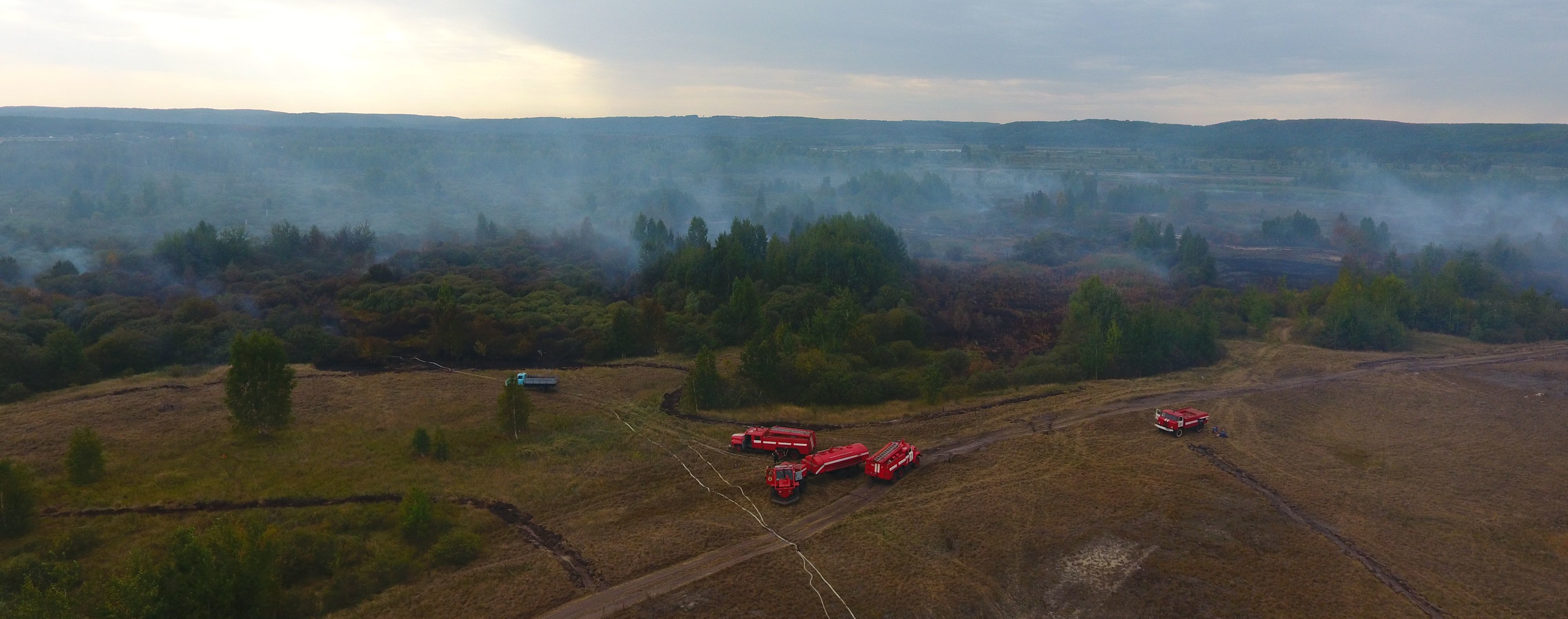 Огонь на 50 гектарах и едкая мгла: на Черкасщине до сих пор горят торфяники