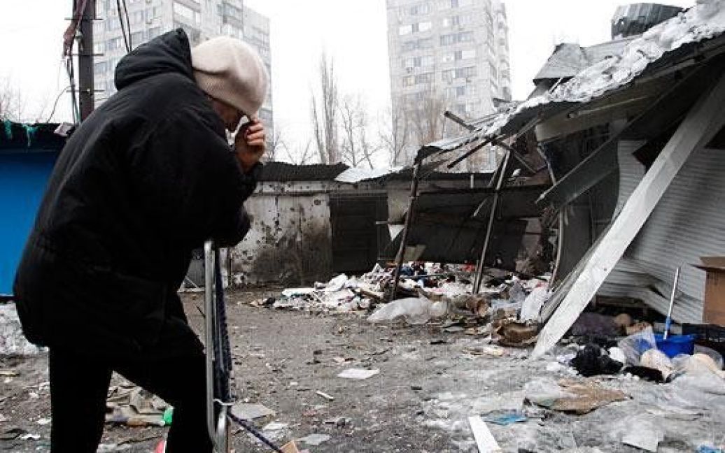В Донецке снаряд разорвался на остановке / © buro247.ru