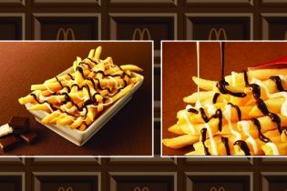 McDonald's спантеличив відвідувачів шоколадною картоплею-фрі