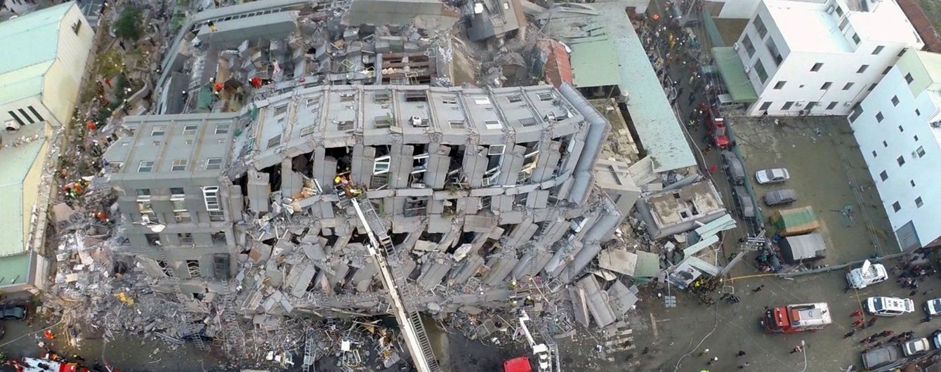 У Мережі показали відео наслідків потужного землетрусу на Тайвані з висоти пташиного польоту