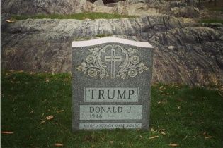 У Центральному парку Нью-Йорка "поховали" Дональда Трампа