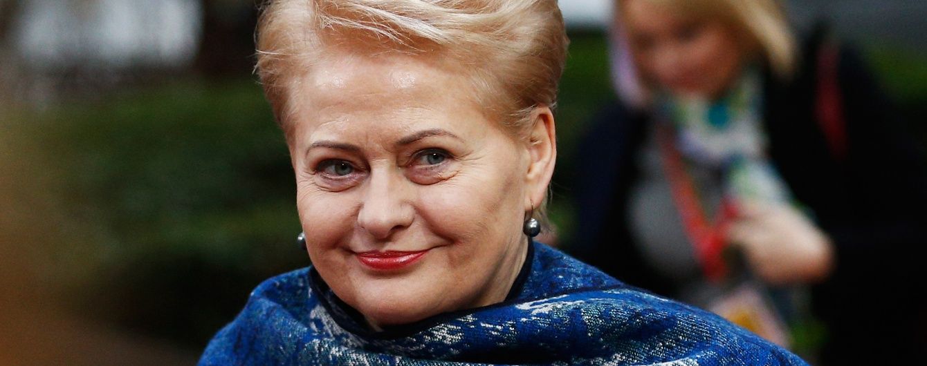 В третью годовщину аннексии полуострова Грибаускайте подчеркнула, что Крым является украинским