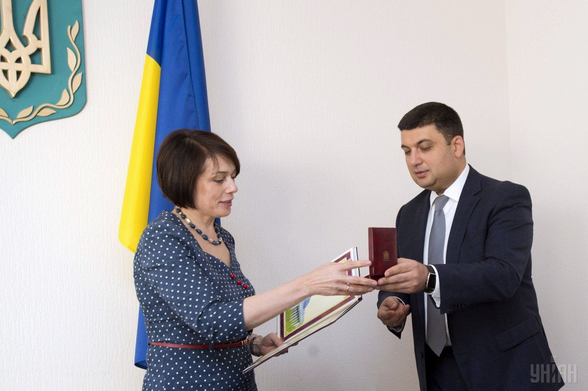 Володимир Гройсман та Лілія Гриневич