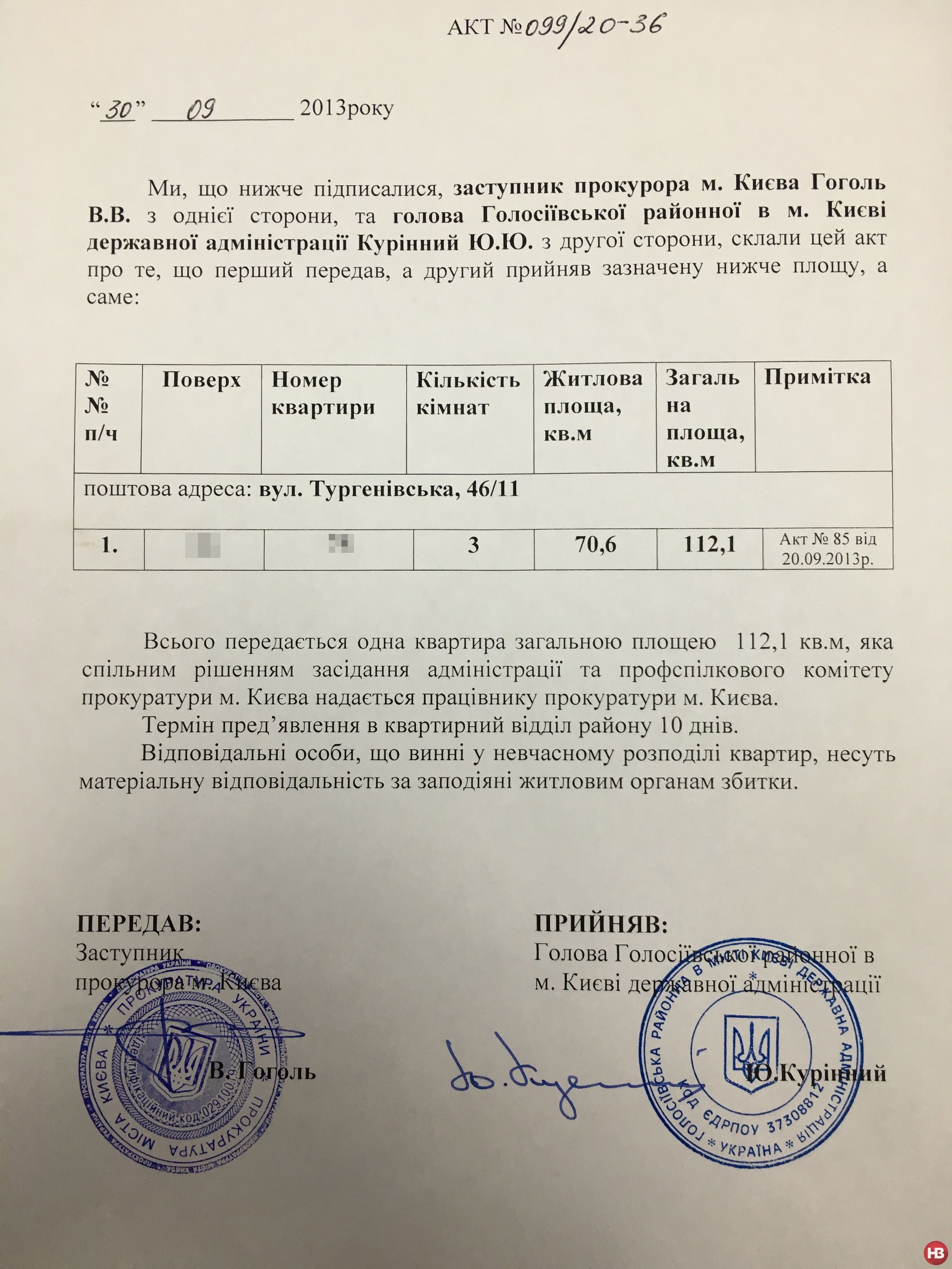 Квартира Корнійця на Тургенівській