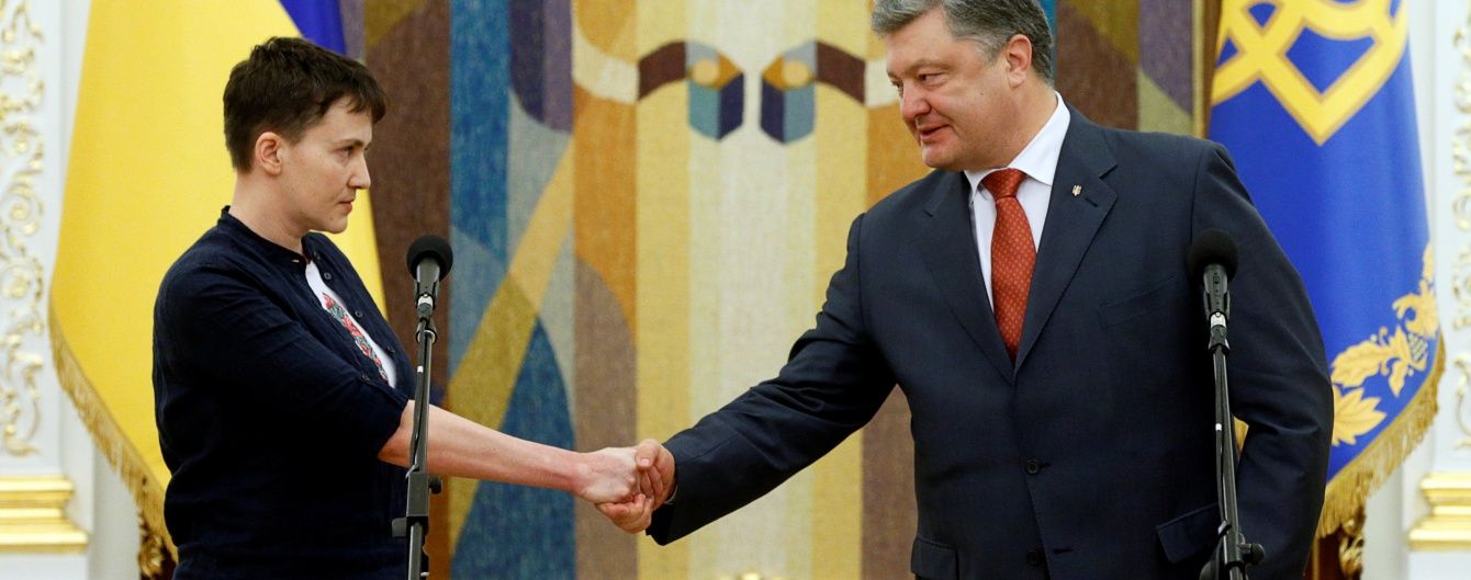 Савченко в гневе и растерянный Порошенко