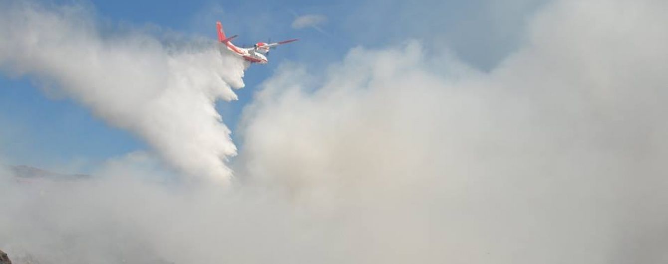 Пожежна авіація призупинила роботу на Грибовицькому сміттєзвалищі