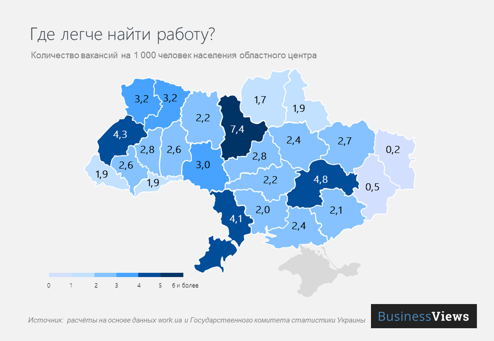 мапа густоти вакансій