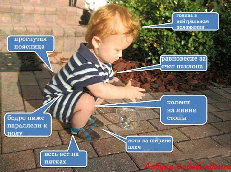 Дитина, присідання, для блогів