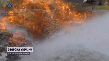 Спалахнув газопровід на Волині
