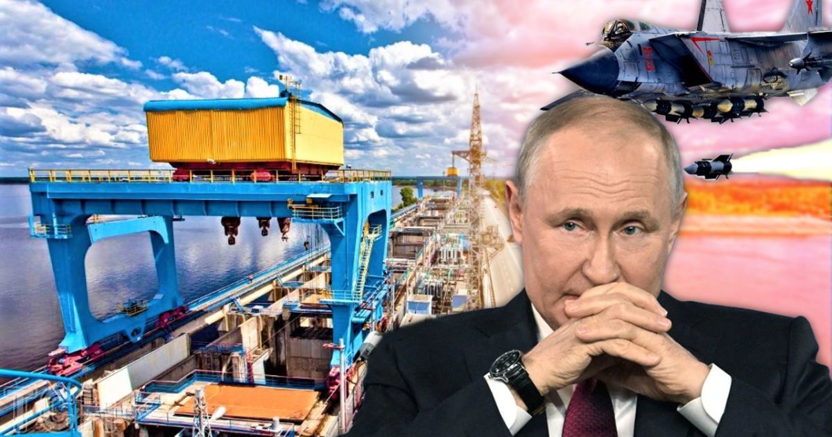 Дамба Киевской ГЭС / Коллаж ТСН.ua